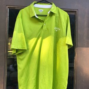 Gallaway men's Lime Green polo Golf shirt Size XL